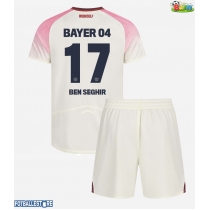 Bayer Leverkusen Eliesse Ben Seghir #17 Bortedraktsett Barn 2025-26 Kortermet (+ Korte bukser)